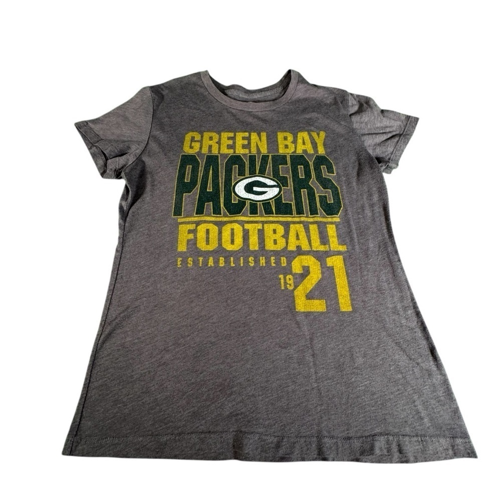 NFL Green Bay Packers Women’s T-Shirt XL Gray Team Apparel Est 1921 Football Tee